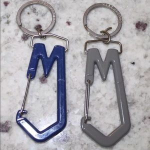 Two Marc by Marc Jacobs Carabiner Key Rings
